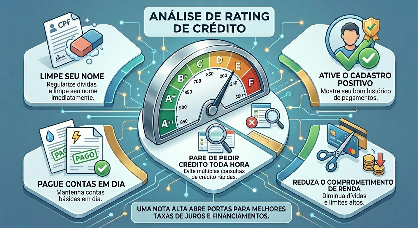 7 passos para aumentar o Rating de Crédito na Caixa